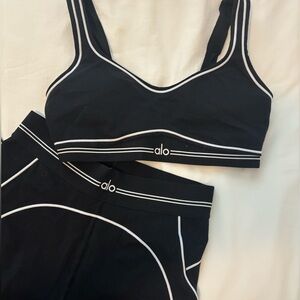 Alo Heart Throb Set Black/White